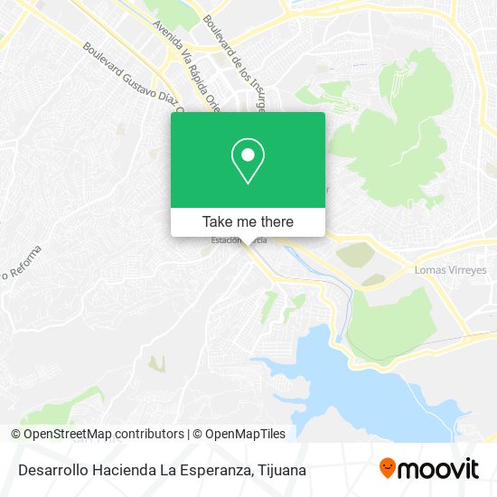 Desarrollo Hacienda La Esperanza map