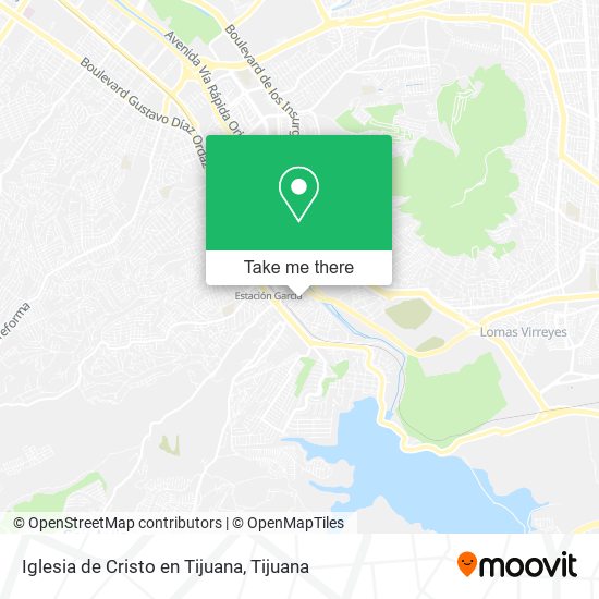 Iglesia de Cristo en Tijuana map