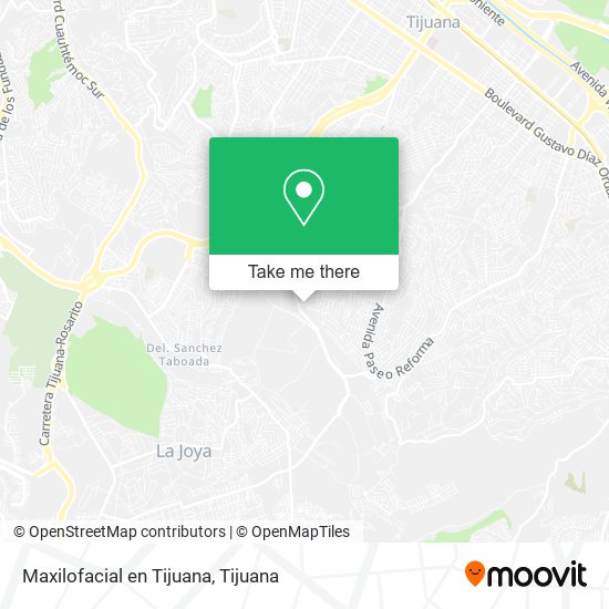 Mapa de Maxilofacial en Tijuana
