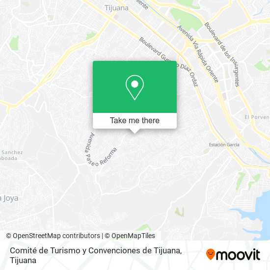 Comité de Turismo y Convenciones de Tijuana map