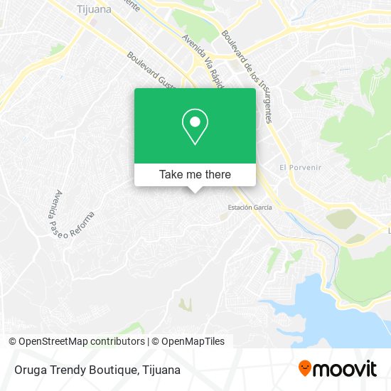 Mapa de Oruga Trendy Boutique