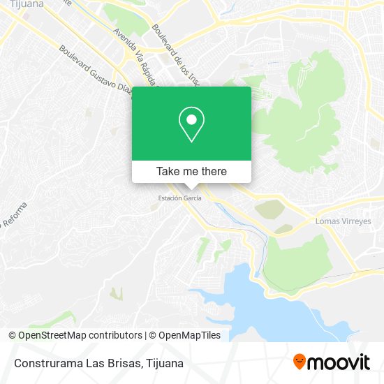 Construrama Las Brisas map