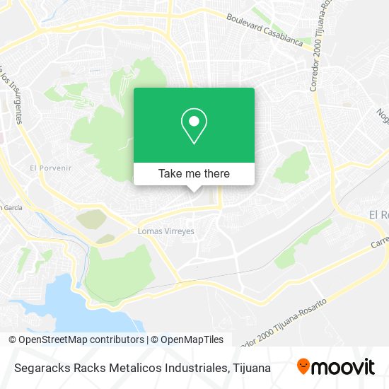 Mapa de Segaracks Racks Metalicos Industriales