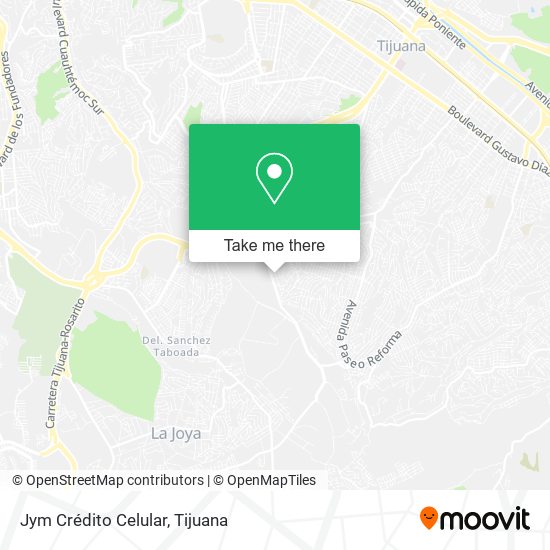 Mapa de Jym Crédito Celular
