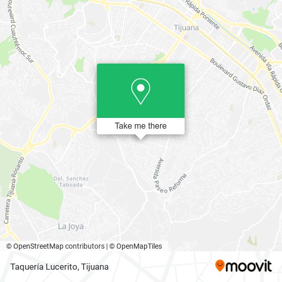 Mapa de Taquería Lucerito