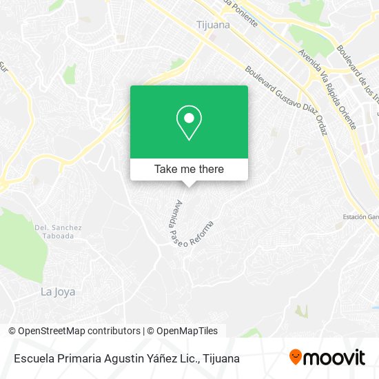 Mapa de Escuela Primaria Agustin Yáñez Lic.