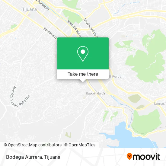 Bodega Aurrera map