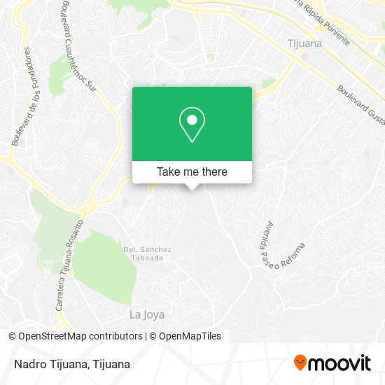 Nadro Tijuana map