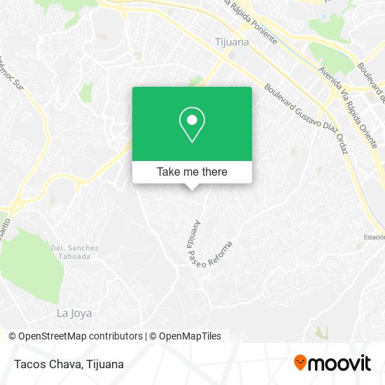 Tacos Chava map