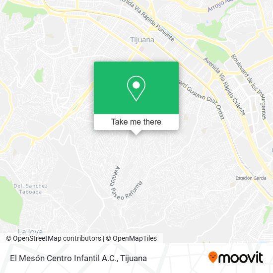 Mapa de El Mesón Centro Infantil A.C.