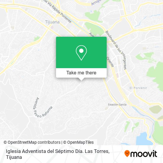 Iglesia Adventista del Séptimo Día. Las Torres map