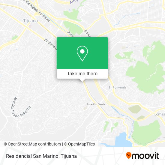 Residencial San Marino map