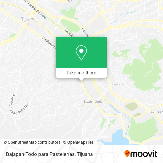 Bajapan-Todo para Pastelerías map