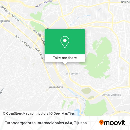 Turbocargadores Internacionales a&A map