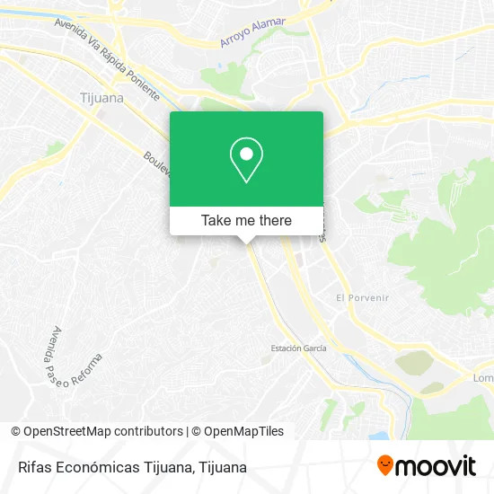 Rifas Económicas Tijuana map