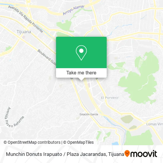 Munchin Donuts Irapuato / Plaza Jacarandas map