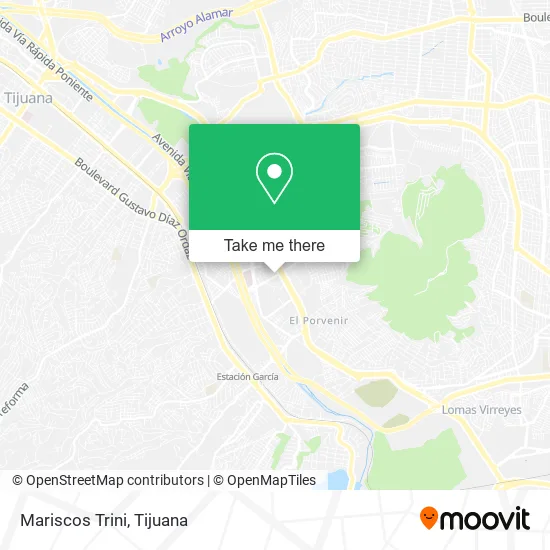 Mariscos Trini map