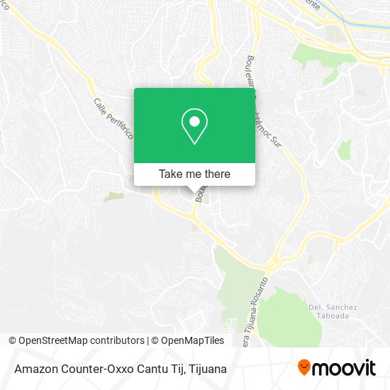 Amazon Counter-Oxxo Cantu Tij map