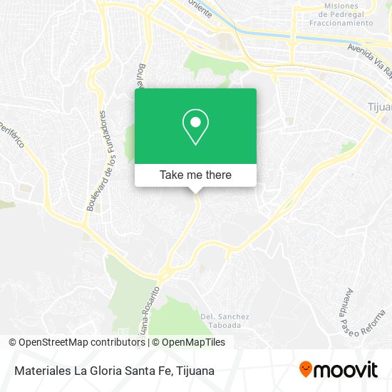 Mapa de Materiales La Gloria Santa Fe