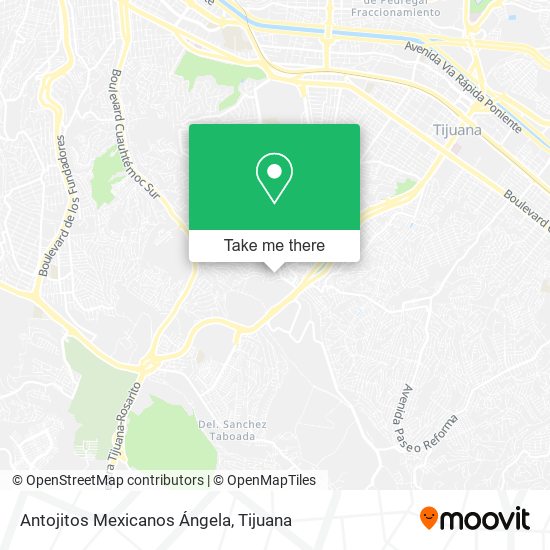 Mapa de Antojitos Mexicanos Ángela