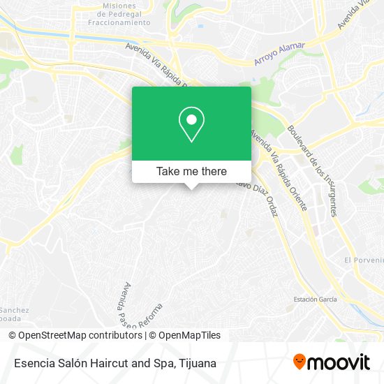 Esencia Salón Haircut and Spa map