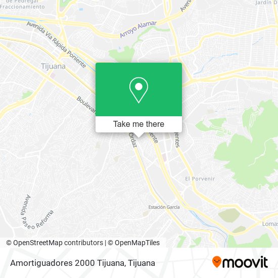 Mapa de Amortiguadores 2000 Tijuana
