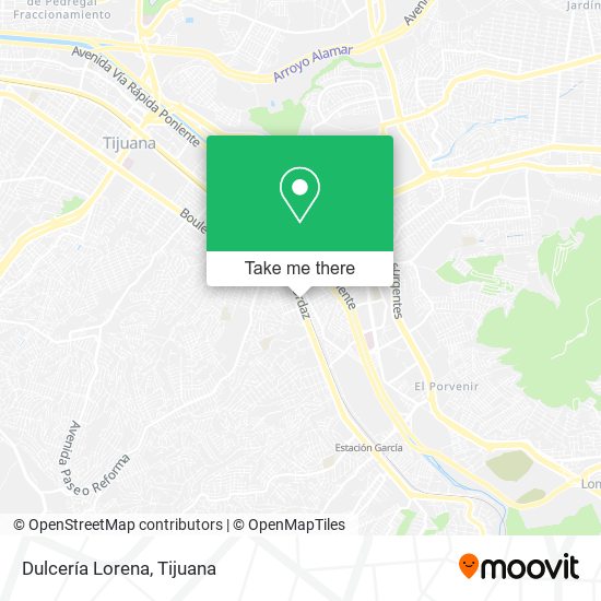 Mapa de Dulcería Lorena