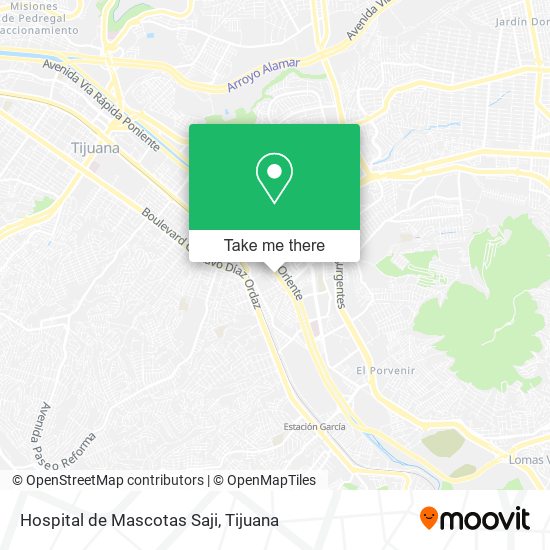 Hospital de Mascotas Saji map