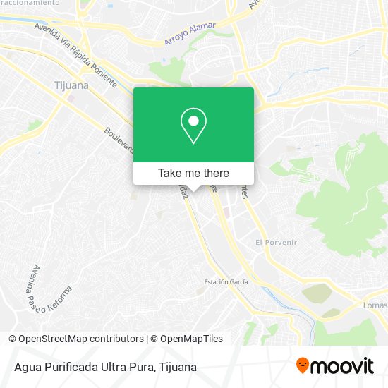 Agua Purificada Ultra Pura map