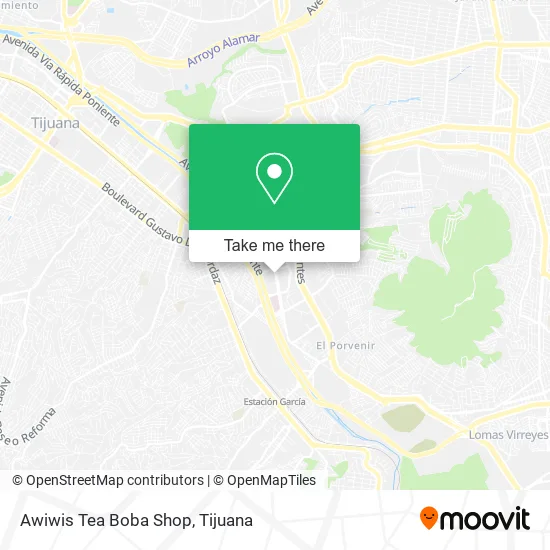 Awiwis Tea Boba Shop map