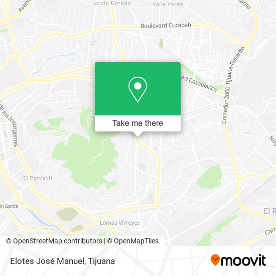 Elotes José Manuel map