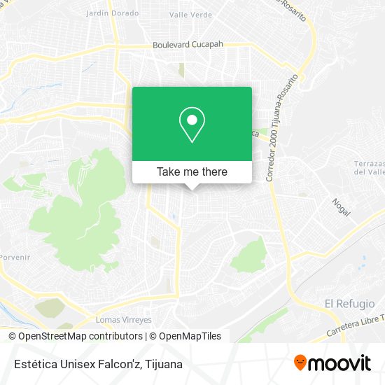 Mapa de Estética Unisex Falcon'z