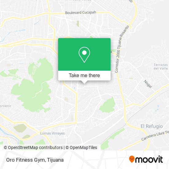 Mapa de Oro Fitness Gym