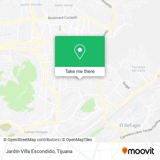 Jardín Villa Escondido map