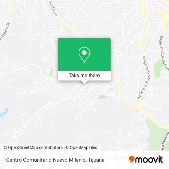 Centro Comunitario Nuevo Milenio map
