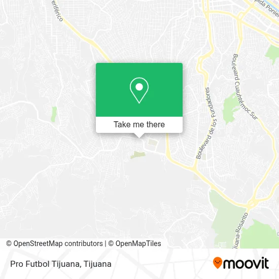 Pro Futbol Tijuana map
