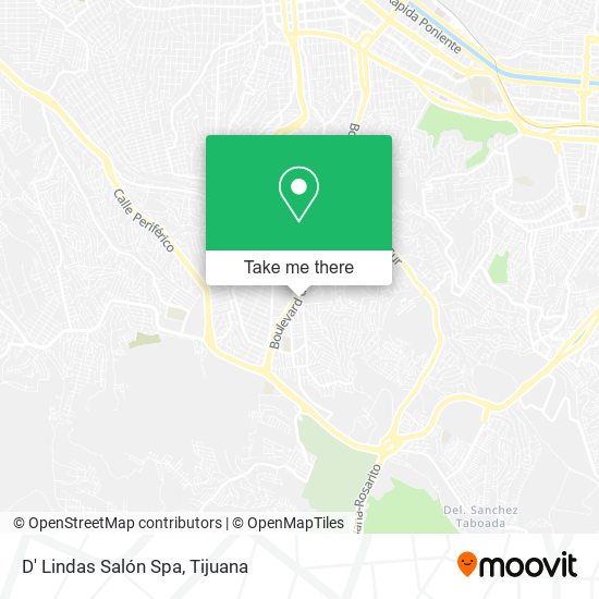 Mapa de D' Lindas Salón Spa