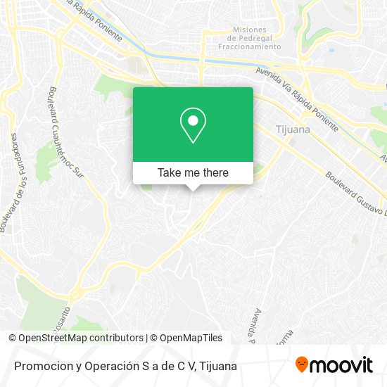 Mapa de Promocion y Operación S a de C V