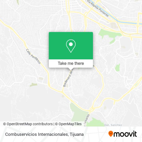 Mapa de Combuservicios Internacionales