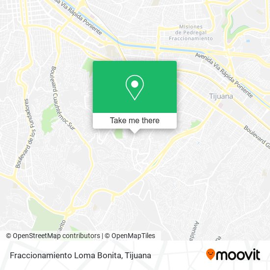 Fraccionamiento Loma Bonita map