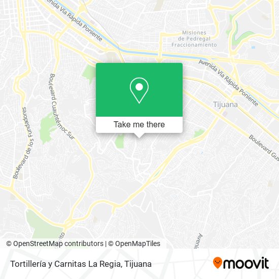 Tortillería y Carnitas La Regia map