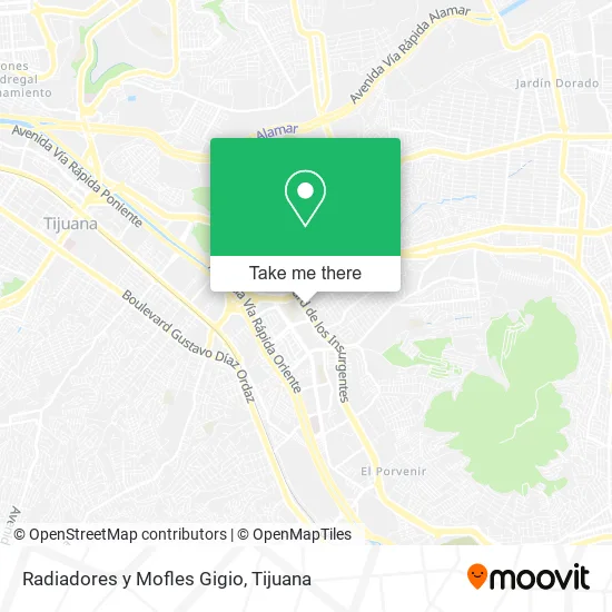 Radiadores y Mofles Gigio map