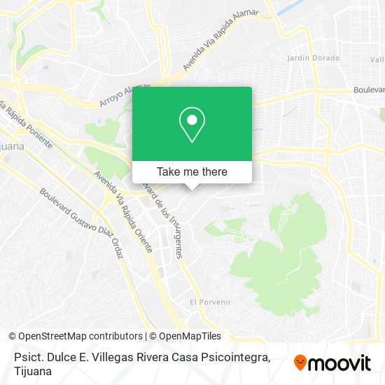 Psict. Dulce E. Villegas Rivera Casa Psicointegra map
