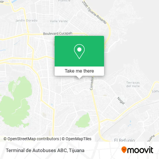 Terminal de Autobuses ABC map