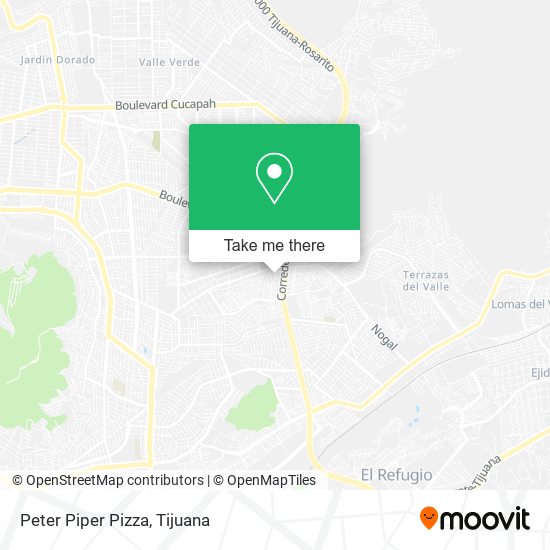 Mapa de Peter Piper Pizza