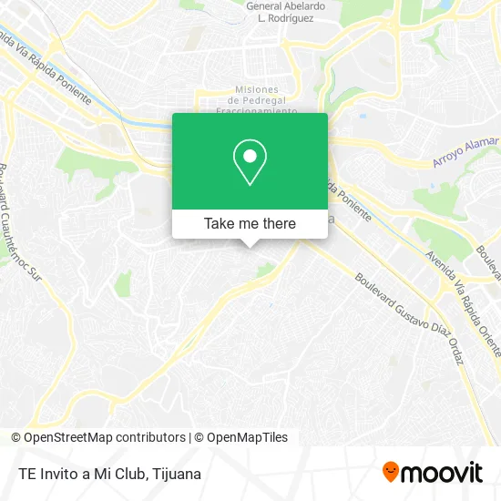 Mapa de TE Invito a Mi Club
