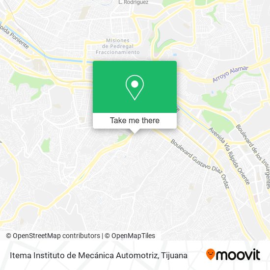 Itema Instituto de Mecánica Automotriz map