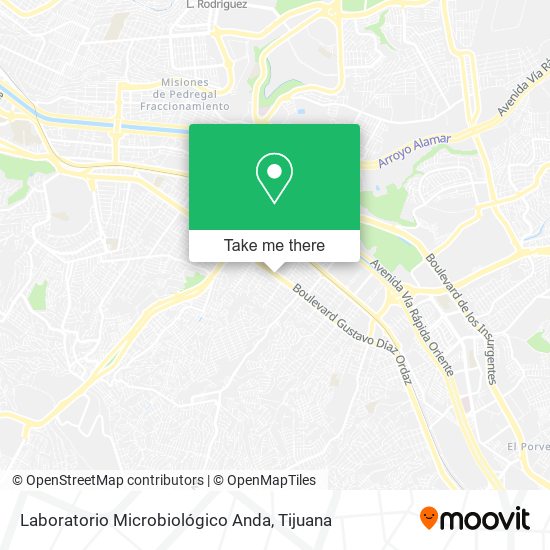 Laboratorio Microbiológico Anda map