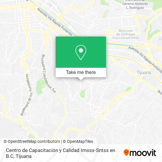 Centro de Capacitación y Calidad Imsss-Sntss en B.C map