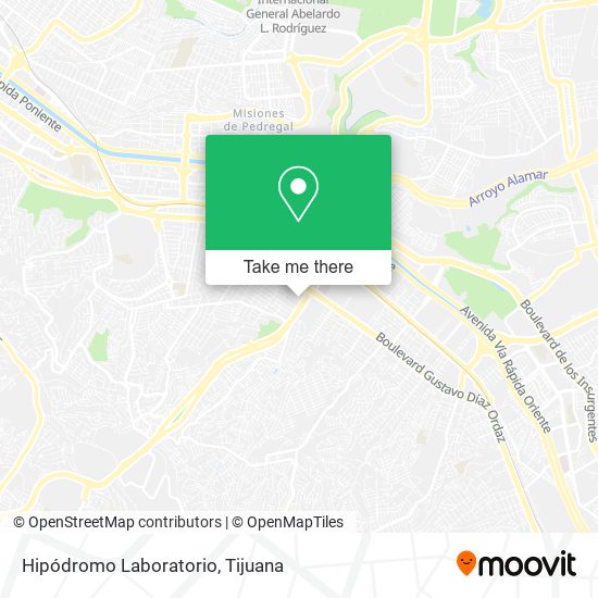 Hipódromo Laboratorio map